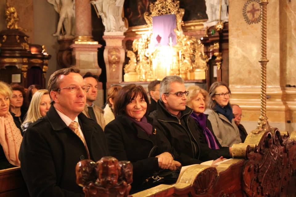 Veľkonočný koncertu zboru Lúčnica v Peterskirche vo Viedni 25. marca 2015.
