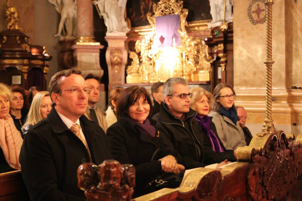 Veľkonočný koncertu zboru Lúčnica v Peterskirche vo Viedni 25. marca 2015.