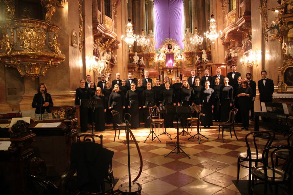 Veľkonočný koncertu zboru Lúčnica v Peterskirche vo Viedni 25. marca 2015.