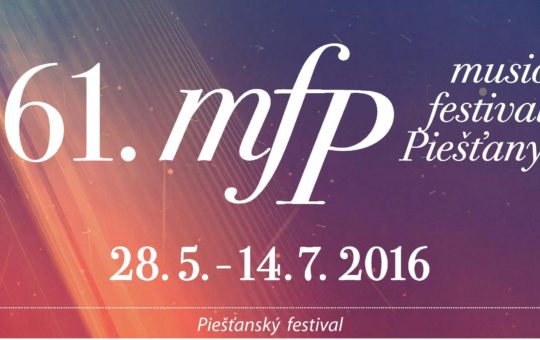 Program of the 61. music festival Piešťany