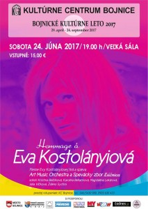 Hommage a Eva Kostolanyiová - Bojnice 24.6.2017