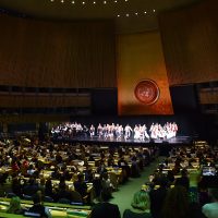 Lúčnica performed at United Nations Day concert. Photo: Pavol Harum