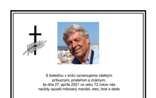 Zomrel náš bývalý kolega PhDr. Pavol Strečok